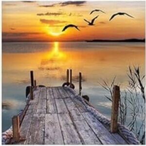 Sunset Dock Diamond Painting